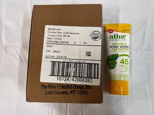 6x 3oz Alba Sensitive Sheer Sunscreen-12024