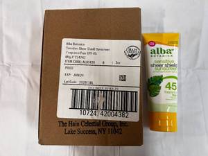 6x 3oz Alba Sensitive Sheer Sunscreen-12024