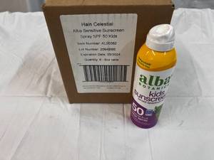 6x 6oz Alba Kids Sunscreen SPF 50-Clear Spray-32024