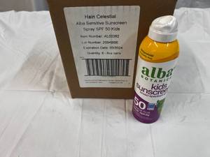 6x 6oz Alba Kids Sunscreen SPF 50-Clear Spray-32024