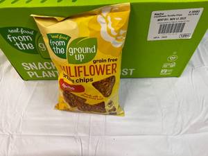 12x 4.5oz Bags Nacho Cauliflower Tortilla Chips