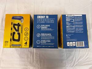 3x 4 Packs C4 Energy Drink 12oz Cans