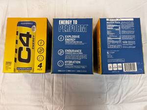 3x 4 Packs C4 Energy Drink 12oz Cans