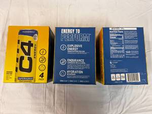 3x 4 Packs C4 Energy Drink 12oz Cans