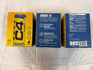 3x 4 Packs C4 Energy Drink 12oz Cans
