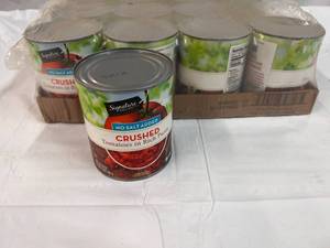 1x 12 Cans Signature Select Crushed Tomatoes