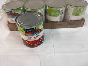 1x 12 Cans Signature Select Crushed Tomatoes