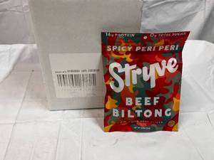 12x 2.25oz bags Stryve Air Dried Beef-Spicy Peri Peri