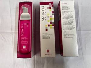 3x Andalou Naturals 1000 Roses Cleansing Foam