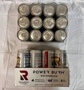 2x 12Pack Rowdy Power Burn-Watermelon
