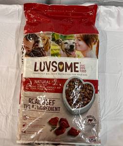 1x  15.5lb Bag LuvSome Adult  Dog Food-Beef