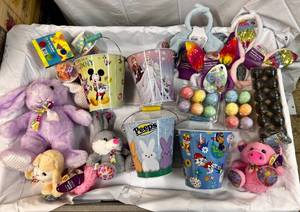Easter Galore-Buckets, Grass, Bunny Ears, Eggs Etc..