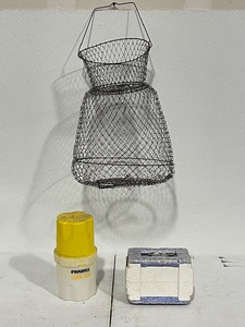lot 86 image: Fish Basket, Leach Locker, Worm Box