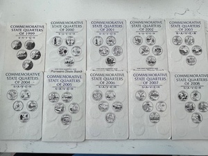 lot 23 image: Commemorative State Quarter Sets 1999-2008 Uncirculated