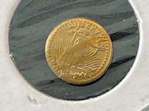 lot 30 image: St. Gaudens Miniature Replica Twenty Dollar Gold Coin