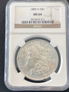 lot 42 image: 1885-O Morgan Dollar NGC MS64