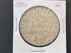 lot 45 image: 1886 Morgan Dollar XF