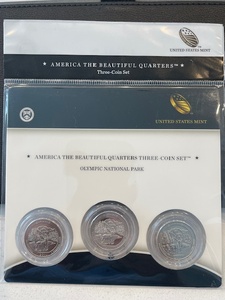 lot 66 image: America the Beautiful 3 Coin Quarter Set