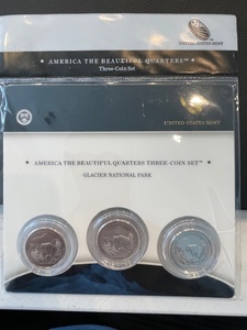 lot 67 image: America the Beautiful 3 Coin Quarter Set