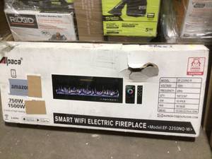 lot 20 image: ALPACA Smart Wi-Fi Electric Fireplace