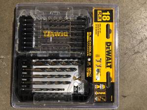 Lot of DEWALT Black and Gold Impact Ready Metal Drill Bit Set (18-Piece)  Customer Returns See Pictures