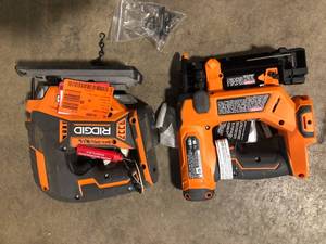 Lot of 2 RIDGID 18V Cordless 23-Gauge 1-38 in. Headless Pin Nailer (Tool Only)  Customer Returns See Pictures