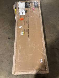 Affirm 34.803 in. Wide Noble Elm 5-Shelf Standard Bookcase  Customer Returns See Pictures
