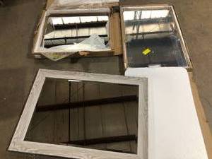 Lot of Assorted Mirrors Various Sizes    Customer Returns See Pictures