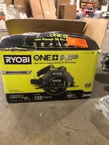 RYOBI ONE HP 18V Brushless Cordless 7-14 in. Circular Saw (Tool Only)   Customer Returns See Pictures