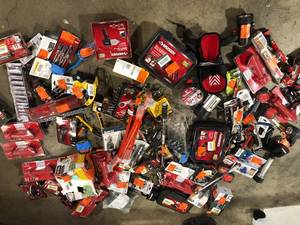 Huge Lot of Hand Tools and Hardware Various Models and Conditions   Customer Returns See Pictures