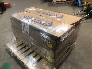 16 Boxes of Cap A Tread Restored WdBienville ForestSeasoned Wd 47in.Lx12.15in.Wx1.69in.T Vinyl Stair Tread and Reversible Riser Kit Adhesive  Customer Returns See Pictures