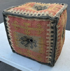 Vintage Moroccan Pouf Chair Ottoman