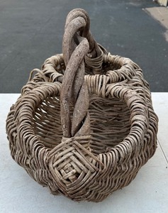 UNIQUE and Large Primitive Woven Gathering Basket