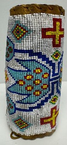 BEAUTIFUL Antique Beaded Lakota Sioux Warrior Cuff