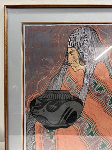 Framed Native American Art Exhibition Poster