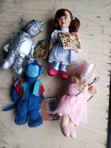 lot 11 image: Lot of 4 Merry-O Wizard of Oz Dolls