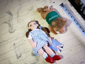 lot 13 image: Dorothy and Lion Doll