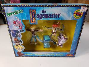 lot 136 image: The Pagemaster Bendable Figurines