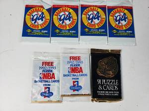 lot 214 image: Fleer 94 MLB Cards and 92-93 Fleer NBA Cards