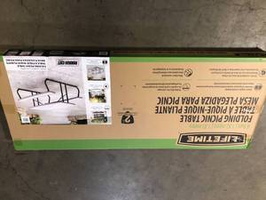 Lifetime Folding Picnic Table Customer Returns See Pictures