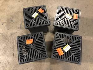 Lot of NDS 12 in. x 12 in. Drainage Catch Basin, 2 Opening Kit   Customer Returns See Pictures