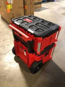Milwaukee PACKOUT 22 in. Modular Tool Box Storage System  Customer Returns See Pictures