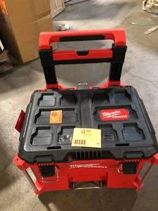 Milwaukee PACKOUT 22 in. Rolling Modular Tool Box  Customer Returns See Pictures