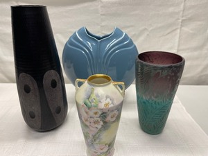 4 Misc lot of Table Top Decor Vases