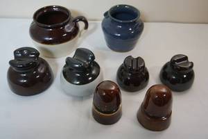lot 47 image: Vintage Pottery Insulators