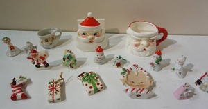 lot 82 image: Holiday DeCor Winter Christmas Fine Porcelain Figurines Ornaments and More