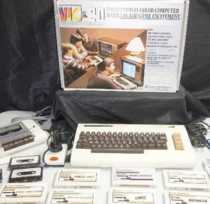 lot 201 image: One of Americas First Home-Bases  ComputersCommodore Vic 20 Computer with Data Recorder Games And Accessories.
