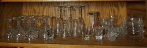 lot 269 image: Collectible Crystal Cut Etched Stemware Bowls Etc.