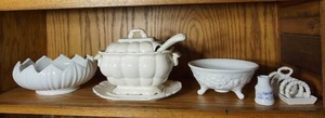 lot 270 image: Ceramic Pottery Service-Ware Ironstone Tureen Etc.