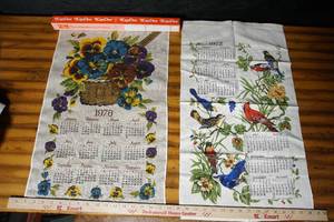 lot 291 image: Vintage Collectible Souvenir Textile Wall Art Banner Linen Tea Towel Tapestry